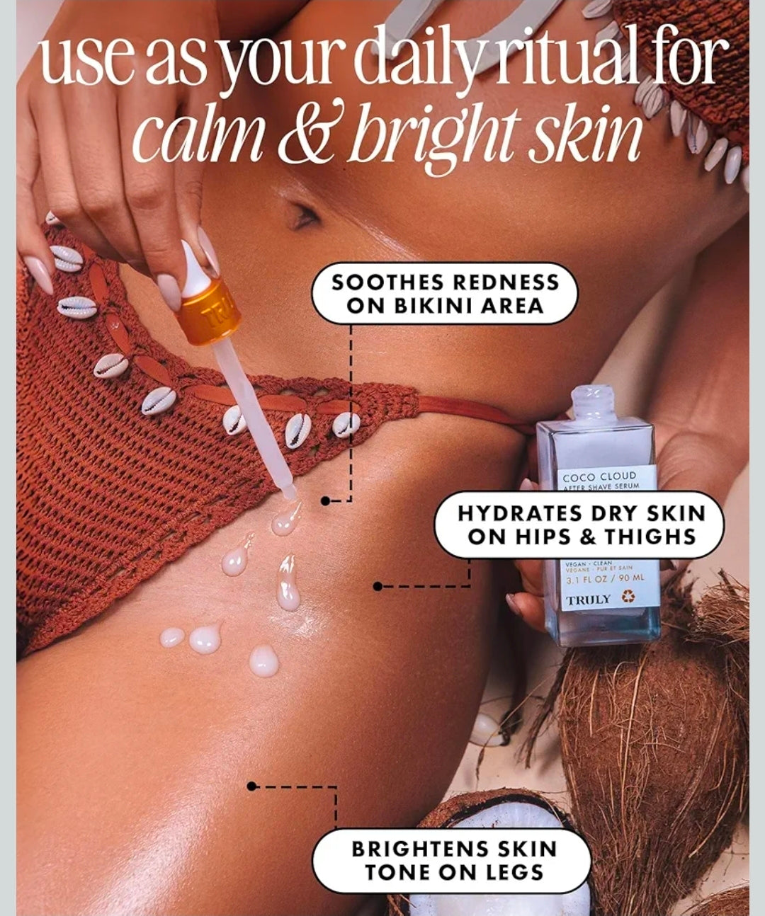 🥥 Truly Coco Cloud After Shave Serum | Sérum Hidratante y Calmante Viral ✨