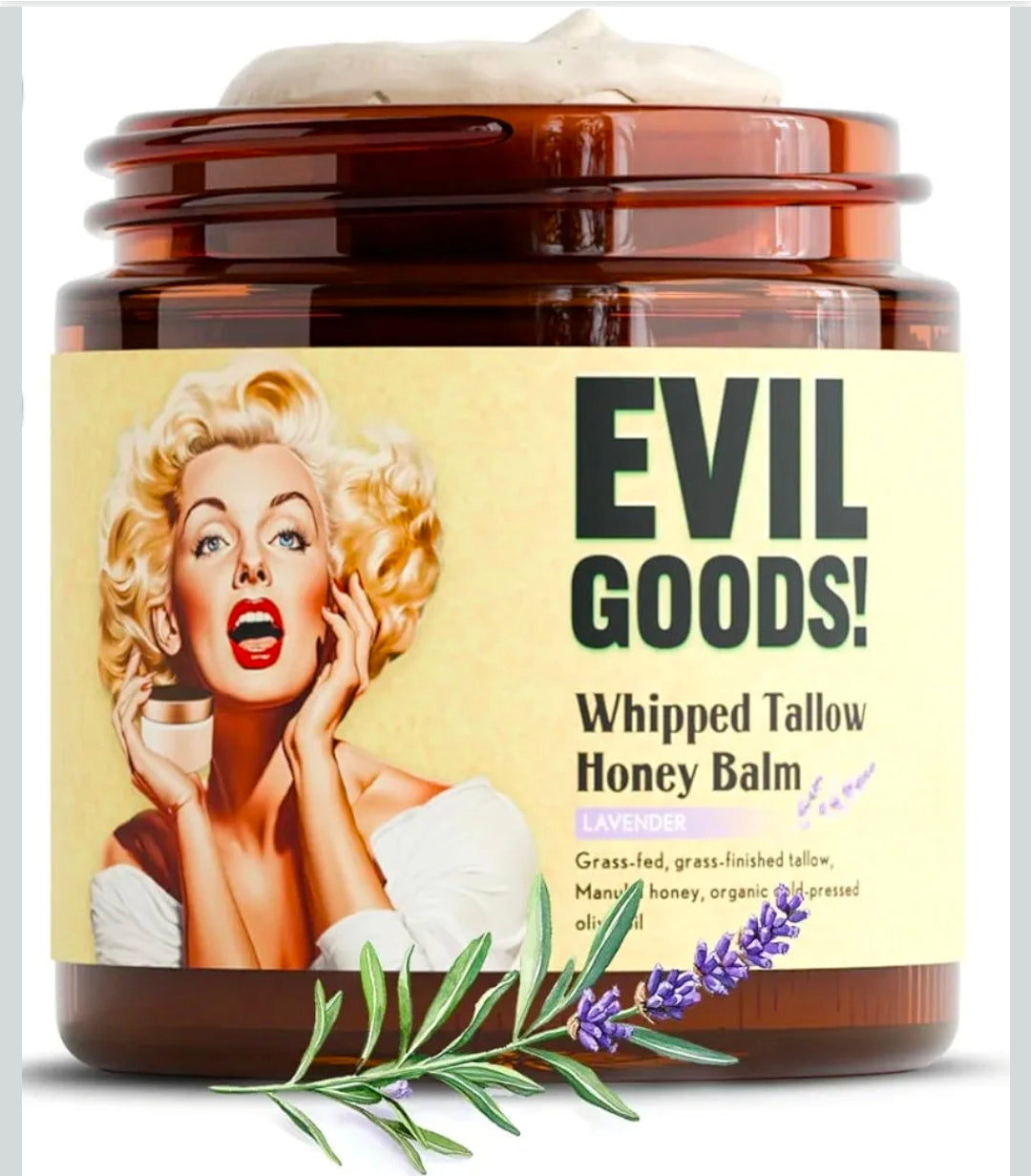 ✨ Evil Goods Whipped Tallow Honey Balm | Crema Hidratante Viral con Miel y Lavanda 💜