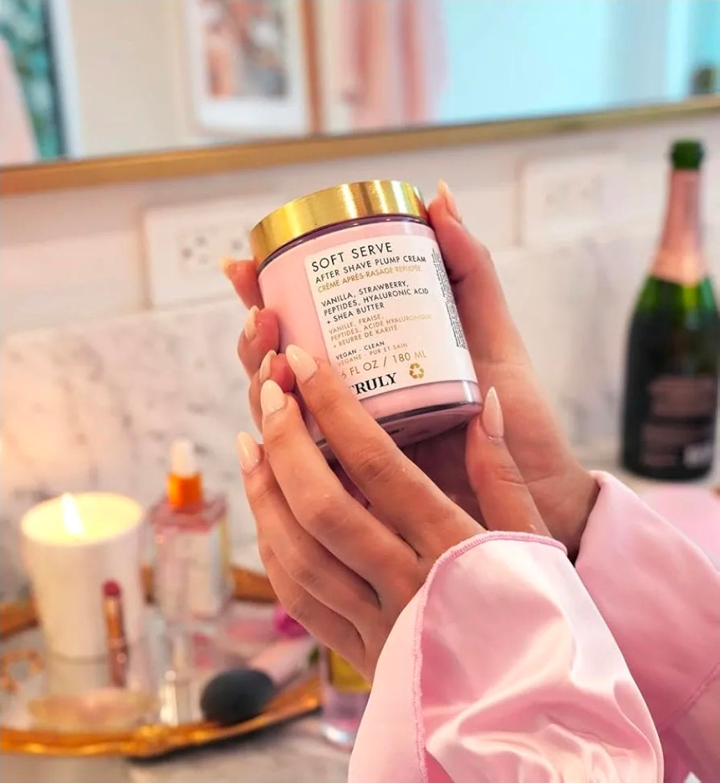 Truly Soft Serve After Shave Plump Cream – Crema Hidratante y Voluminizadora 🍓✨